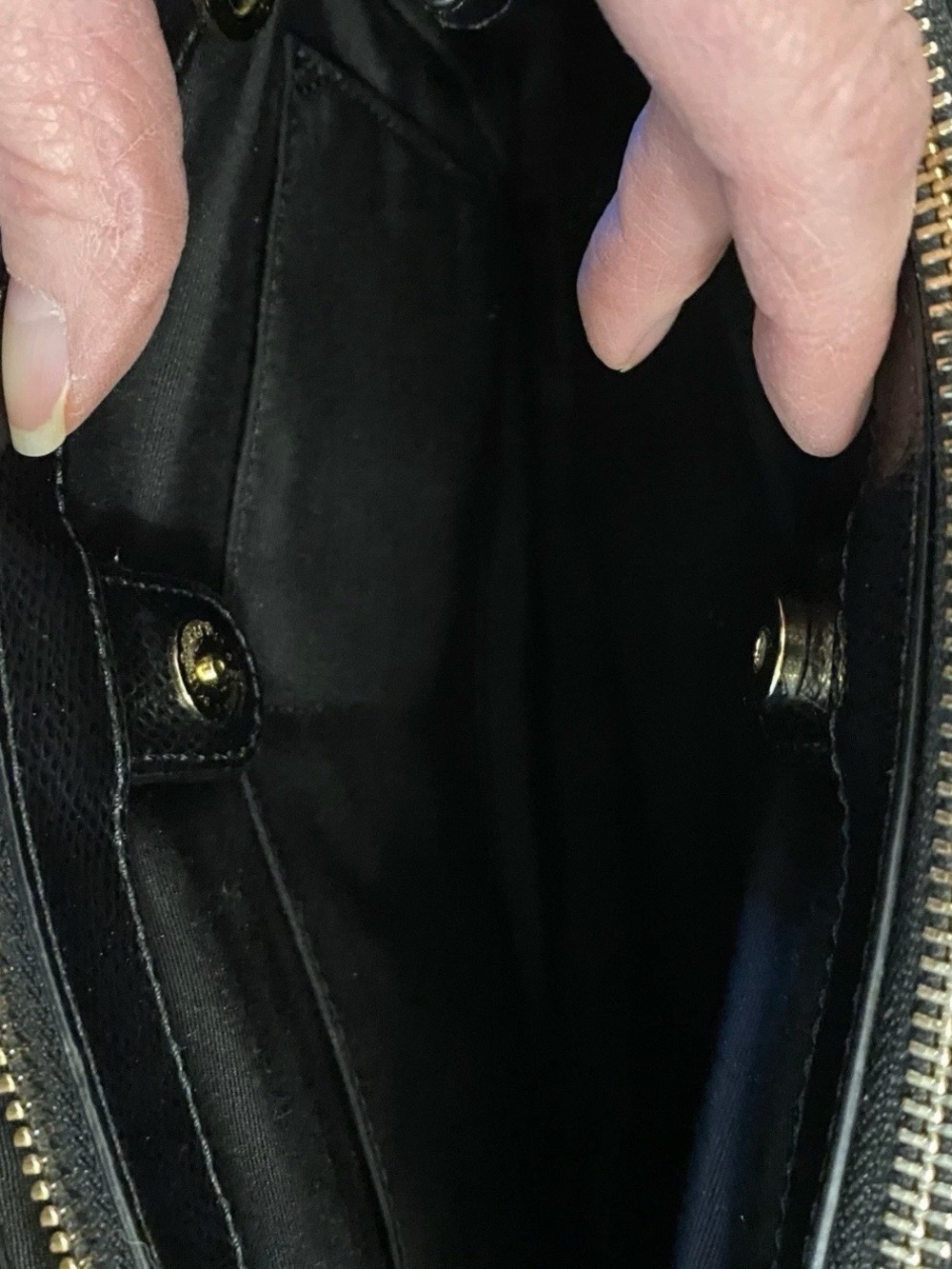 Coach Mini Christie Carryall Black Crossgrain Leather Crossbody Bag F36704 Auth - Picture 7 of 13